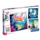 Clementoni 25319 Super Color puzzle - Fantázia (3x48 db)