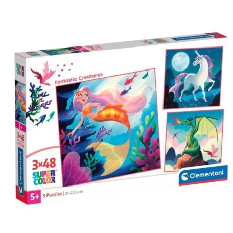 Clementoni 25319 Super Color puzzle - Fantázia (3x48 db)