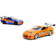   Jada Fast & Furious Legacy Series Twin Pack 1:32 kisautók - Nissan Silvia S15 és Brian's Toyota Supra duplacsomag