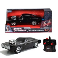   Jada Hollywood Rides RC autómodell Halálos iramban - Dodge Charger 1970 Glossy Black 1:24
