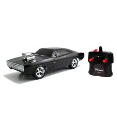   Jada Hollywood Rides RC autómodell Halálos iramban - Dodge Charger 1970 Glossy Black 1:24