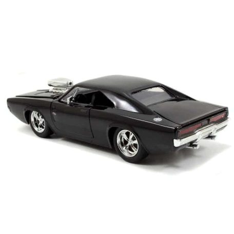 Jada Hollywood Rides RC autómodell Halálos iramban - Dodge Charger 1970 Glossy Black 1:24