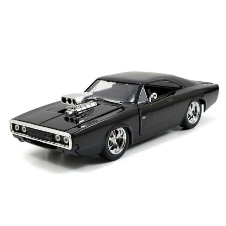 Jada Hollywood Rides RC autómodell Halálos iramban - Dodge Charger 1970 Glossy Black 1:24