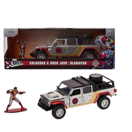 Jada Marvel X-Men Jeep Gladiator 1:32-es méretarányú autómodell Colossus játékfigurával