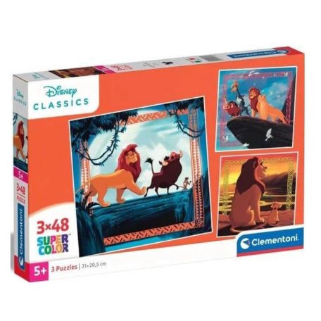 Clementoni 25323 Super Color puzzle - Az oroszlánkirály (3x48 db)