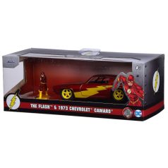   Jada DC - Flash figura és 1973 Chevrolet Camaro 1:32 kisautó