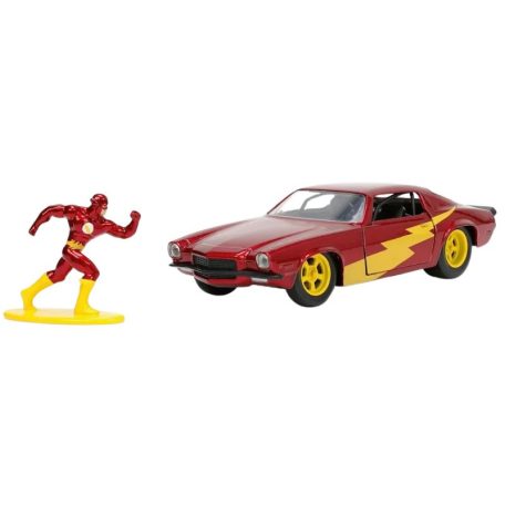 Jada DC - Flash figura és 1973 Chevrolet Camaro 1:32 kisautó