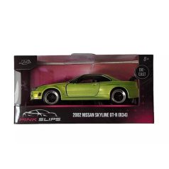   Jada Toys Pink Slips - 2002 Nissan Skyline GT-R (R34) kisautó (1:32)