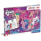 Clementoni 25726 Happy Color Double Face Színezhető kétoldalas puzzle - Én kicsi pónim (104 db)