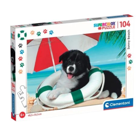 Clementoni 25741 Super Color puzzle - Napsütötte tengerpart (104 db)