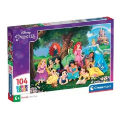   Clementoni 25743 Super Color puzzle - Disney hercegnők (104 db)