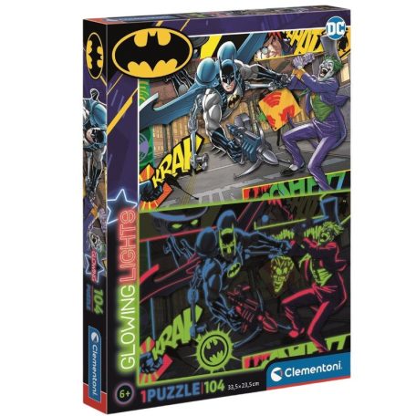 Clementoni 27175 Glowing Lights Puzzle - Batman (104 db)