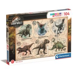 Clementoni Super Color puzzle - Jurassic World (104 db)