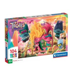   Clementoni 27268 Super Color Puzzle - Trollok 3: Együtt a banda (104 db)