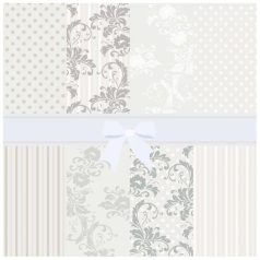  Közepes lakk B dísztasak - Csomagolóminták masnival (25x20x8 cm) QR-kód