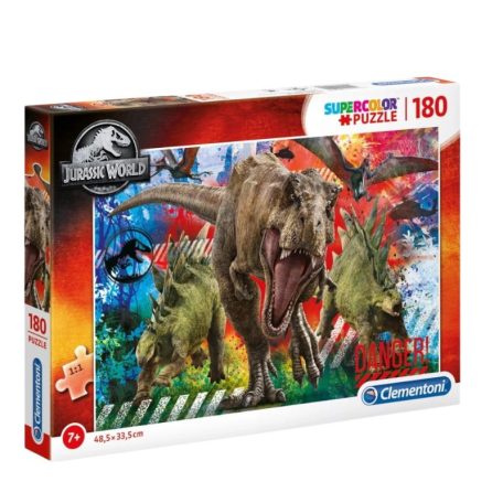 Clementoni 29106 Super Color puzzle - Jurassic World (180 db)