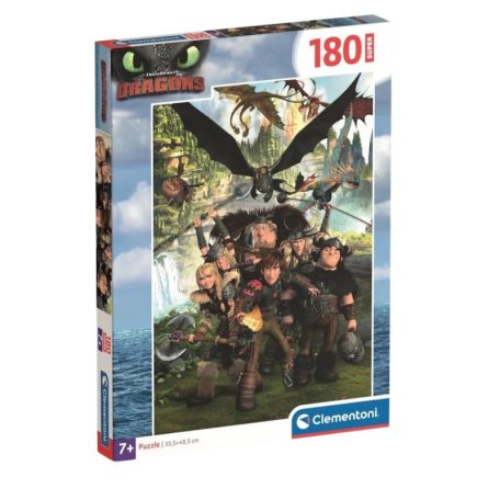 Clementoni 29793 Super puzzle - Így neveld a sárkányodat (180 db)