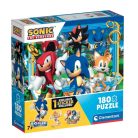 Clementoni 29799 Puzzle négyzet alakú dobozban - Sonic, a sündisznó (180 db)