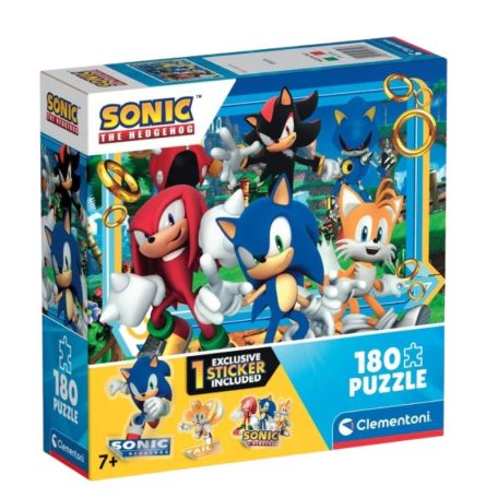Clementoni 29799 Puzzle négyzet alakú dobozban - Sonic, a sündisznó (180 db)