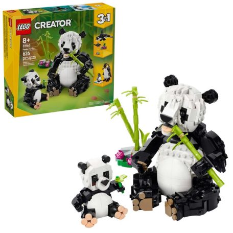 LEGO Creator 3in1 31165 Vadállatok: Pandacsalád