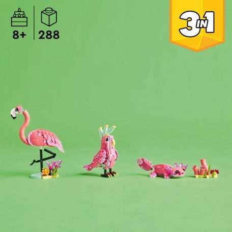 LEGO Creator 31170 Vadállatok: rózsaszín flamingó