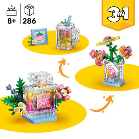 LEGO Creator 31383 Parfümös üveg és virágos dekoráció