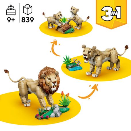 LEGO Creator 31386 Vadállatok: Fenséges oroszlán