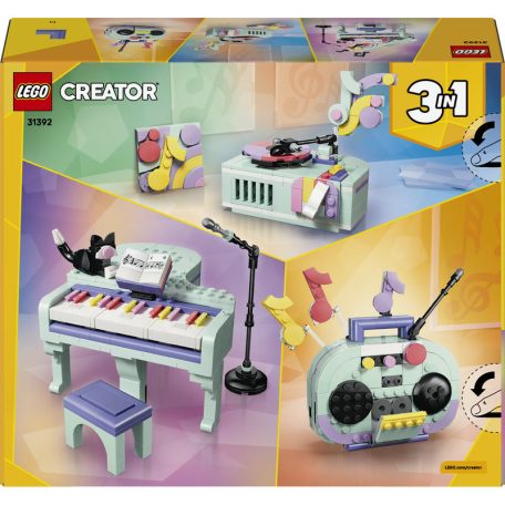 LEGO Creator 31392 Zenés dekoráció cicával