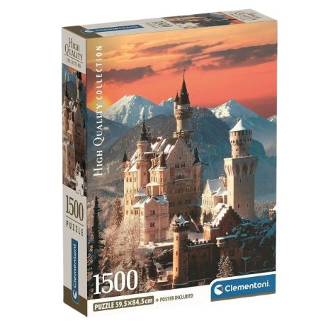 Clementoni 31716 High Quality Collection puzzle - Neuschwanstein kastély (1500 db)