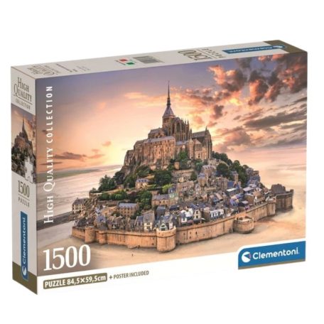 Clementoni 31730 High Quality Collection Compact puzzle - Mont Saint-Michel (1500 db)