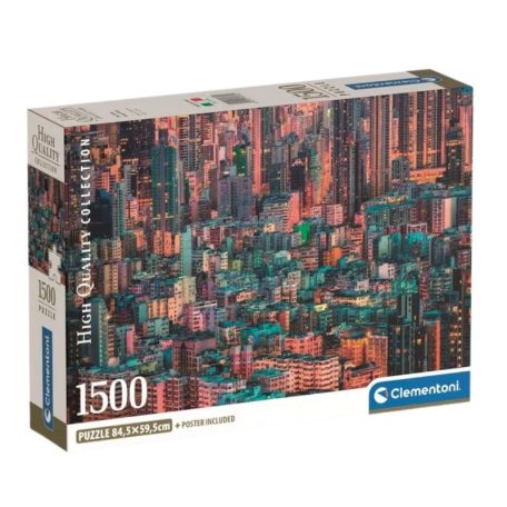 Clementoni 31732 High Quality Collection Compact puzzle - The Hive, Hong Kong (1500 db)
