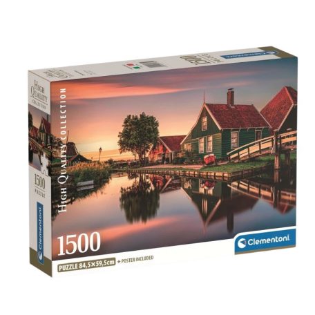 Clementoni 31734 High Quality Collection Compact puzzle - Zaanse Schans (1500 db)
