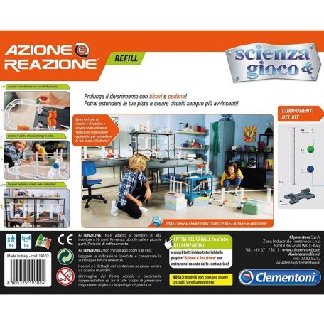 Clementoni 19102 Tudomány és játék - Hatás és ellenhatás alkatrész készlet 2.