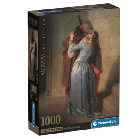 Clementoni 37064 Museum Collection Compact puzzle - Hayez: A csók (1000 db)