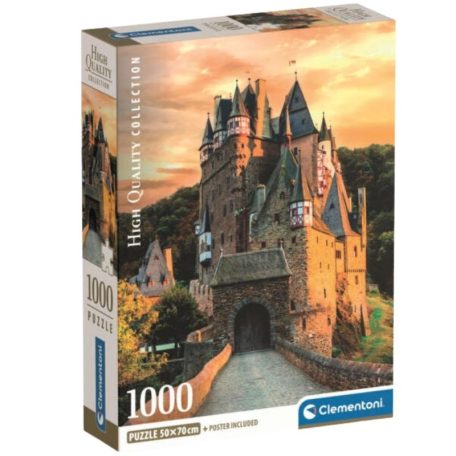 Clementoni 37109 High Quality Collection puzzle - Arany óra az Eltz kastélynál (1000 db)