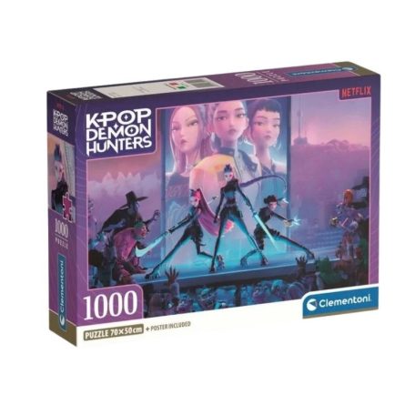 Clementoni 37121 Compact puzzle - K-Pop Demon Hunters (1000 db)