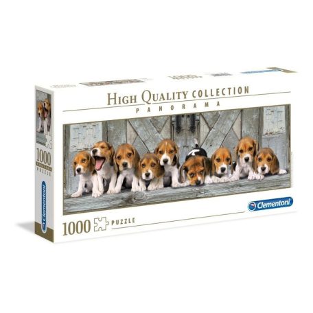 Clementoni 39435 High Quality Collection Panoráma puzzle - Beagle kiskutyák (1000 db)