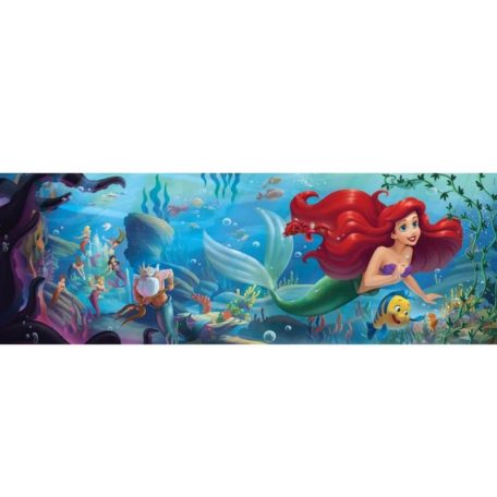 Clementoni 39658 High Quality Collection Panoráma puzzle - Disney Princess: A kis hableány (1000 db)