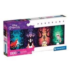   Clementoni 39772 High Quality Collection Panoráma puzzle - Disney Princess: Disney hercegnők és gonoszok (1000 db)
