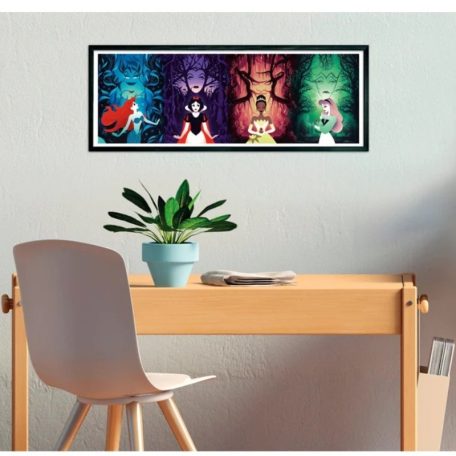 Clementoni 39772 High Quality Collection Panoráma puzzle - Disney Princess: Disney hercegnők és gonoszok (1000 db)