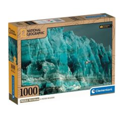   Clementoni 39731 National Geographic Collection puzzle - Egy helikopter kutatja a Hubbard gleccser arcát (1000 db)