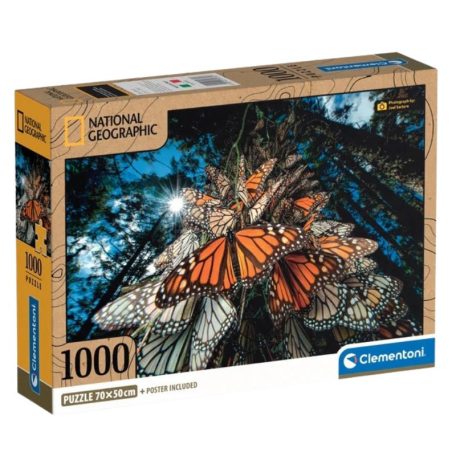 Clementoni 39732 National Geographic Compact puzzle - Milliónyi pillangó (1000 db)