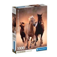   Clementoni 39771 High Quality Collection Compact puzzle - Vágtázó lovak (1000 db)