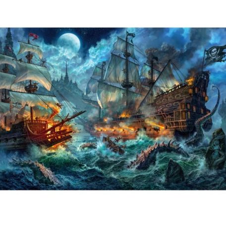 Clementoni 39777 High Quality Collection Compact puzzle - Kalóz támadás (1000 db)