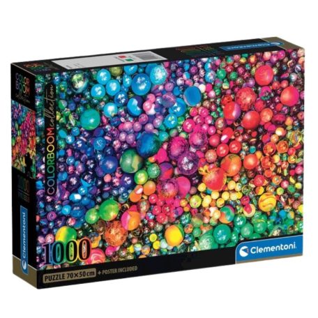 Clementoni 39780 Colorboom Collection Compact puzzle - Színes gyöngyök (1000 db)