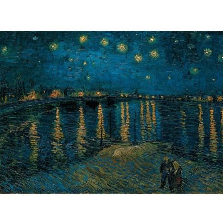 Clementoni 39789 Museum Collection Compact puzzle - Van Gogh: Csillagos éj a Rohne fölött (1000 db)