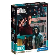   Clementoni 39850 Netflix Compact puzzle - A nagy pénzrablás, Berlin: Izgalmas jelenetek (1000 db)