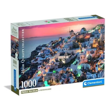Clementoni 39933 High Quality Collection Compact puzzle - Szantorini (1000 db)