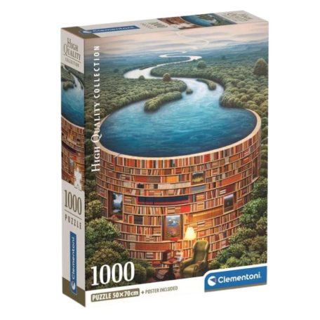 Clementoni 39949 High Quality Collection Compact puzzle - Bibliodame (1000 db)