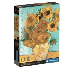   Clementoni 39966 Museum Collection Compact puzzle - Van Gogh Napraforgók (1000 db)